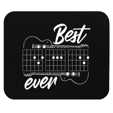 Discover Best Dad Ever - Funny Daddy Guitar Player Musician Mouse Pads