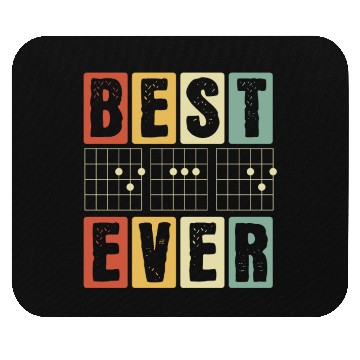 Discover Best Dad Ever - Funny Daddy Guitar Player Musician Mouse Pads