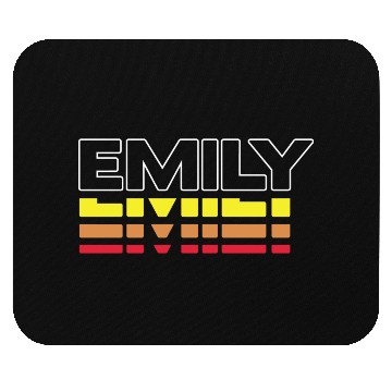 Discover Emily First Name Funny Vintage Sunset Emily Mouse Pads