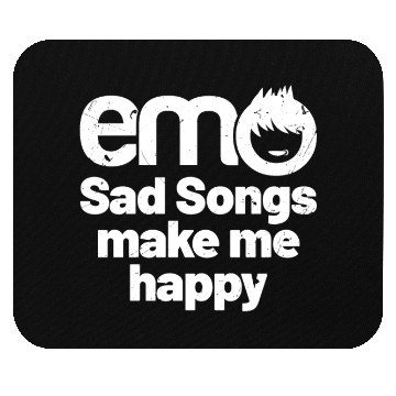 Discover emo - Sad songs make me Happy | Emo clothes | Emoc Mouse Pads