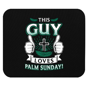 Discover This Guy Loves Palm Sunday Easter Faith Savior Mouse Pads