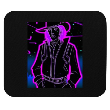 Discover Goth Synthwave Outrun Goth Cowboy Mouse Pads