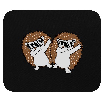 Discover 2 dabbing hedgehog friends Mouse Pads