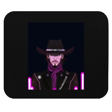 Discover Goth Synthwave Outrun Goth Cowboy Mouse Pads