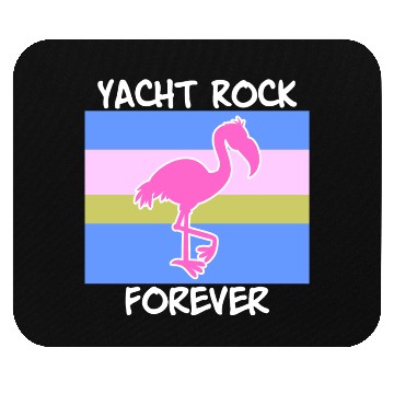Discover Yacht Rock Forever Mouse Pads 80s Style flamingo
