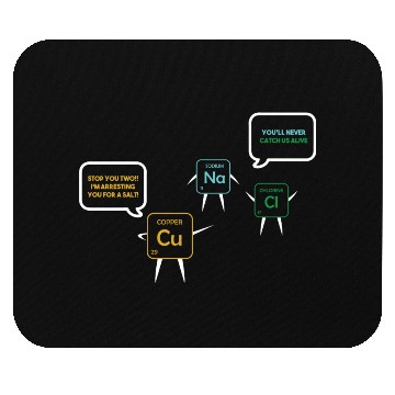 Discover Chemistry Teacher Student Periodic Table Pun Mouse Pads