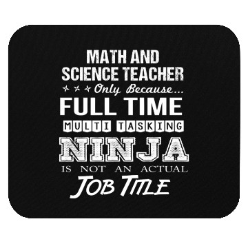 Discover Math And Science Teacher Mouse Pads - Multitasking Ni