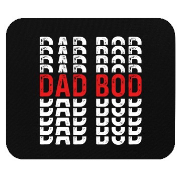 Discover Dad Bod - Funny Chubby Father Prank Surprise Mouse Pads