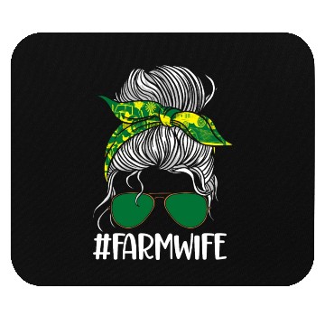 Discover Farming Farmer Girl Wife Sun Mouse Pads