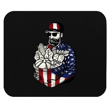 Discover Farming Farmer American Flag Us Mouse Pads