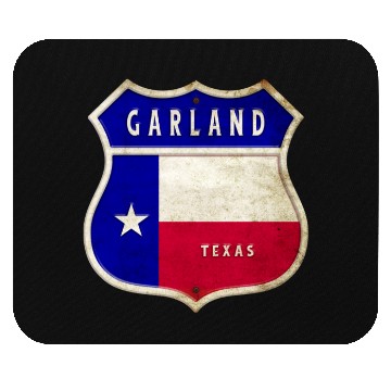 Discover Garland Texas crest flag design Mouse Pads