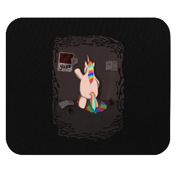 Discover Unicorn taking a leak Mouse Pads