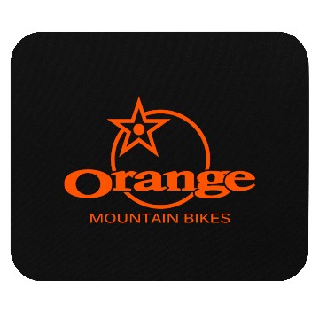 Discover Orange Mountain Bikes Mouse Pads