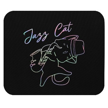 Discover Trumpet Playing Cat Jazz Lover Mouse Pads