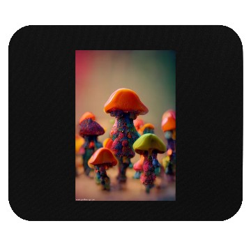 Discover Whimsical Mushroom Men Mouse Pads