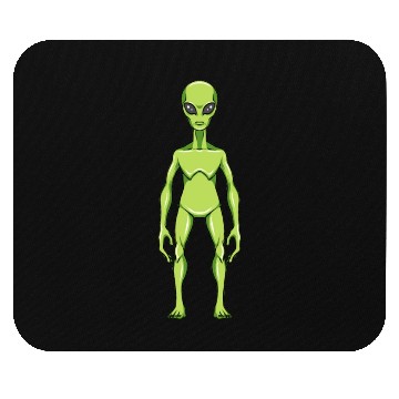 Discover green alien, alien Mouse Pads