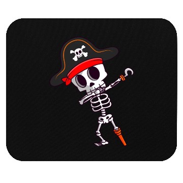Discover Dabbing Skeleton Pirate Spooky Halloween Mouse Pads