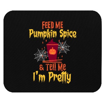 Discover Feed Me Pumpkin Spice Fall Halloween Mouse Pads