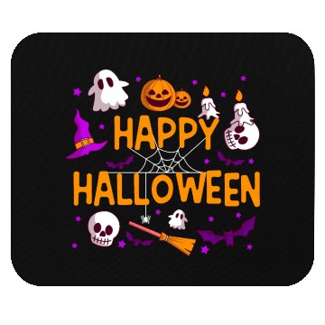 Discover Pumpkin Lantern Skull Ghost Happy Halloween Mouse Pads