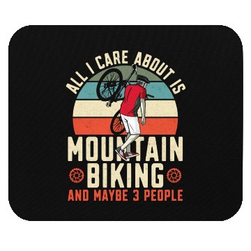 Discover Enduro MTB Mountain Bike Riding Mouse Pads