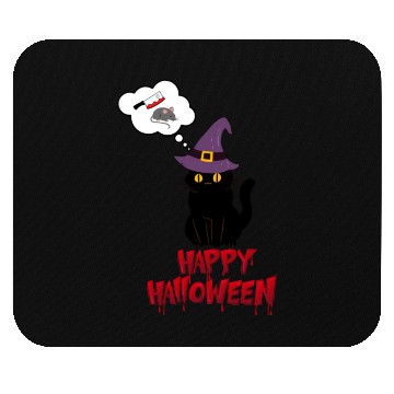 Discover HALLOWEEN MURDER CAT Mouse Pads