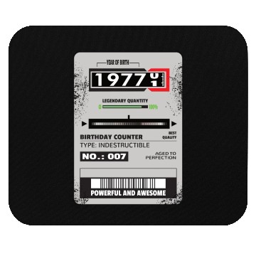 Discover electricity meter birthday 1977 electrician gift Mouse Pads