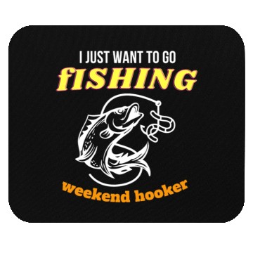 Discover Fishing Lifestyle weekend hooker Mouse Pads