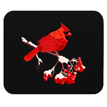 Discover Awesome Red Cardinal Birds Gift Nature Lover Funny Mouse Pads