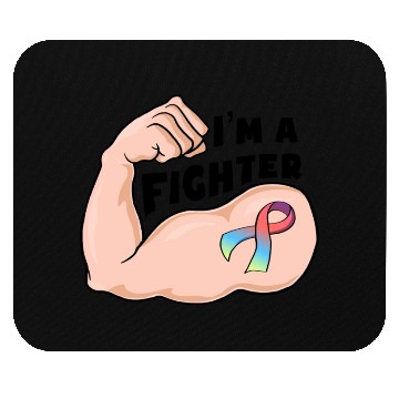 Discover Pride month - Rainbow ribbon Mouse Pads