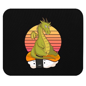 Discover Sushi dragon Mouse Pads
