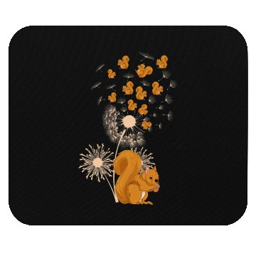 Discover Forest Squirrel Lover Dandelion Nature Funny Mouse Pads