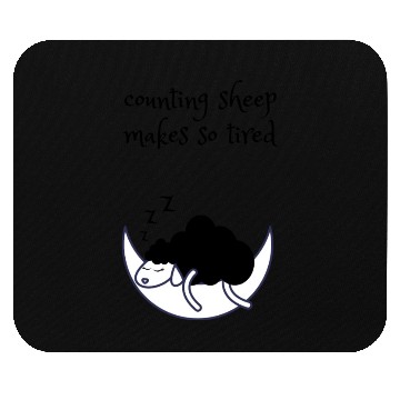 Discover Sheep counting sheep makes you so tired Mouse Pads