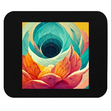 Discover Colorful mandala flower version 6 Mouse Pads