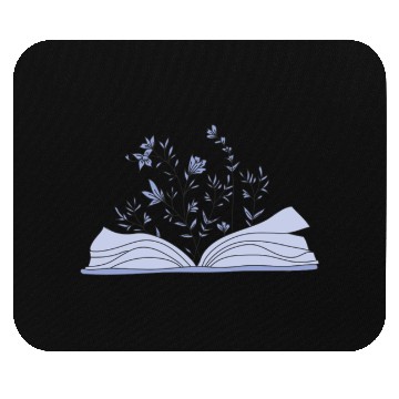 Discover flowers growing from book Mouse Pads