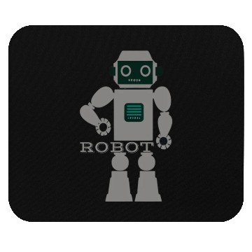 Discover ROBOT digital character. Mouse Pads