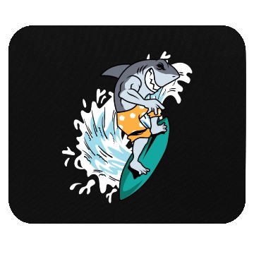 Discover Surfing Shark Wind Surfer Gift Mouse Pads