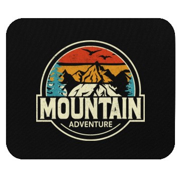 Discover Mountain adventure Mouse Pads