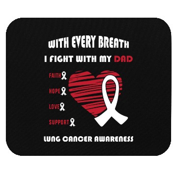 Discover Faith Hope Love Support Squad Lung Cancer Dad Mouse Pads