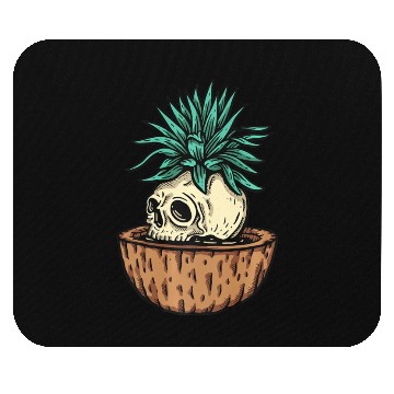 Discover Funny Cool Skeleton Plant Nature Mouse Pads