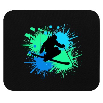 Discover skiing freestyle Mouse Pads