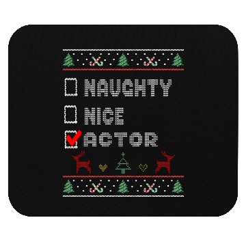 Discover Naughty Nice Actor, Matching Christmas Group Mouse Pads