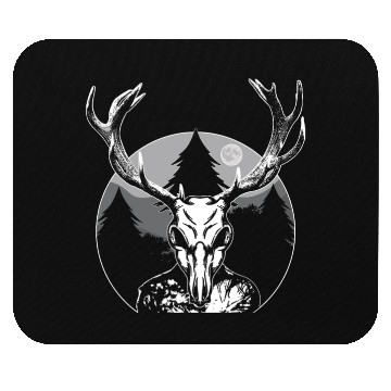Discover Folk Creature Moon Wendigo Halloween Cryptid Mouse Pads