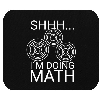 Discover Math Lover Gym Weightlifting Funny Quote Workout Mouse Pads