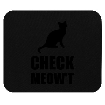 Discover Check Meow Cat Mouse Pads