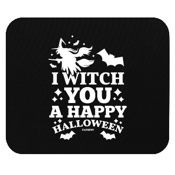 Discover Halloween bat witch gift Mouse Pads