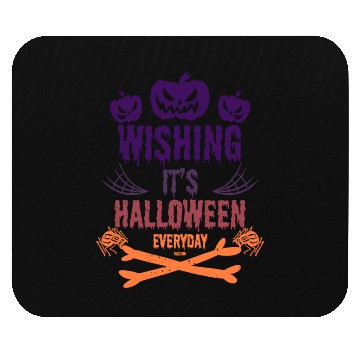 Discover Every day Halloween Horror pumpkin with spider Mouse Pads