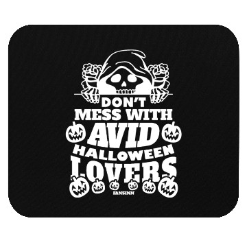 Discover Skeleton with pumpkin Mouse Pads