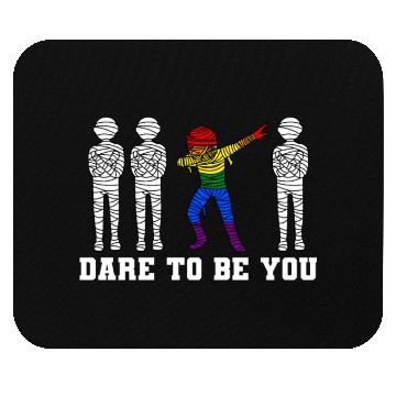 Discover Dabbing Mummy LGBTQ Pride Halloween Mouse Pads