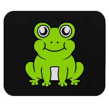 Discover Small sitting cute frog Mouse Pads
