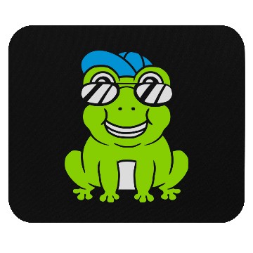Discover Sunglasses Cap Frog Boy Mouse Pads